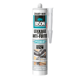 Bison lekkagekit zwart koker 300 ml, elastische afdichtingskit, waterdichte reparaties, voegen en scheuren op en rondom het dak, makkelijk aan te brengen kit