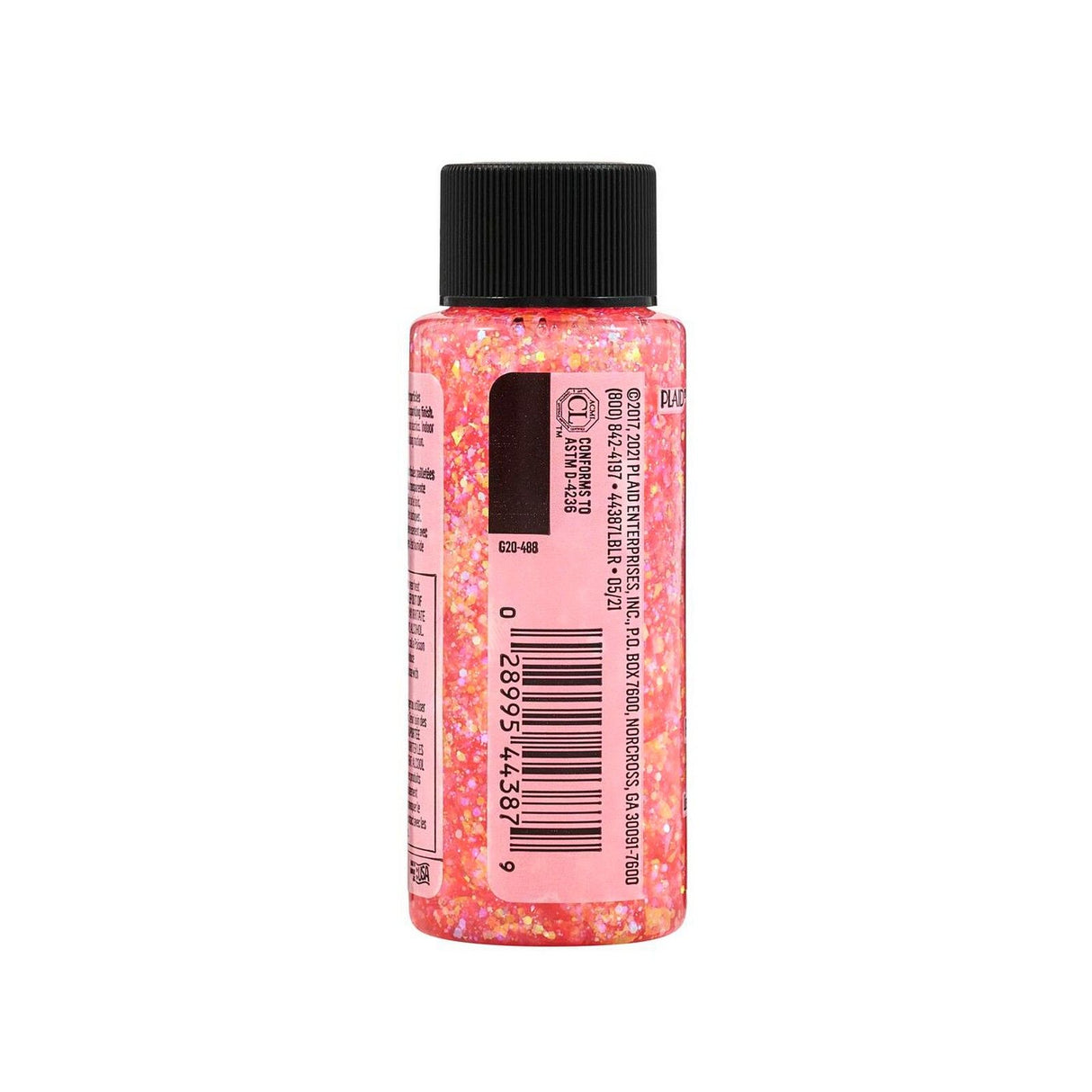 Folkart • Glitzernde Acrylfarbe Neon-Mandarine 59 ml
