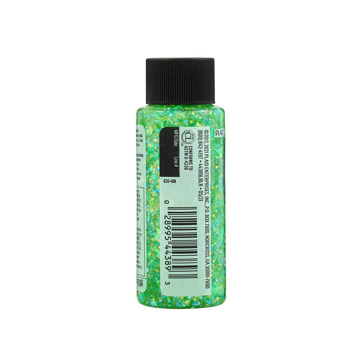 Folkart • glitzernde Acrylfarbe Neon Limette 59 ml