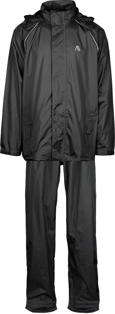 Ralka waterdicht regenpak - comfortabel - zwart antraciet - maat m