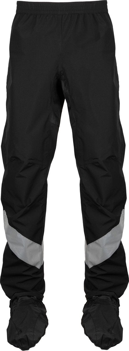 Ralka wasserdichte Rad-Regenhose Pro atmungsaktiv - Schuhüberzug - Reflektion - Schwarz - Größe l