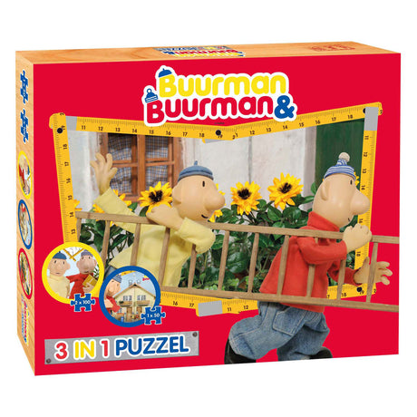 Nachbar und Nachbar-Puzzle 3in1