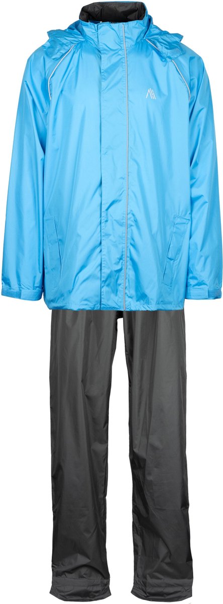Ralka waterdicht regenpak - comfortabel - azuurblauw antraciet - maat xl