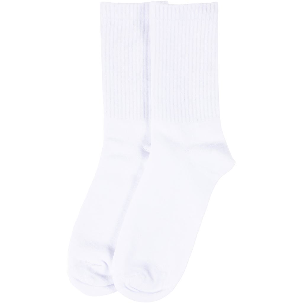 Creativ Company Baumwollsocken weiß Größe 35-38 - 10 Paar