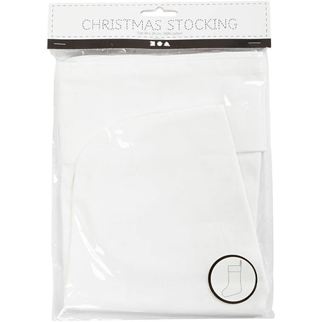 Creativ Company dekorieren Sie Ihre Cotton -Weihnachtssocke
