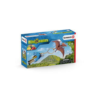 Schleich Dinosaurier - Jetpack Chase - Figurenset - Kinderspielzeug für Jungen und Mädchen - 5 bis 12 Jahre - 7 Teile