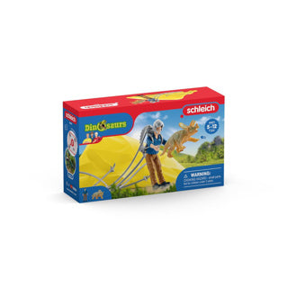 Schleich dinosaur - dino parachute rescue squad - children's toys for boys and girls - 4 to 12 years 41471