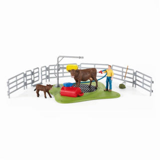 Schleich Farm World - Figur Kuhwaschstation (42529)