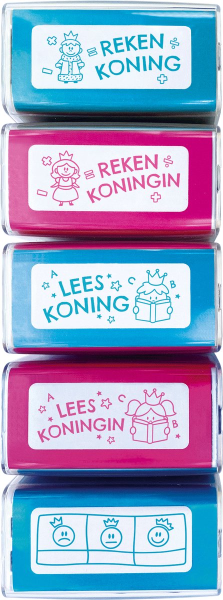 Colop nio school motivatiestempelset – set 5 – koning koningin