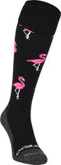 Brabo bc8460b socks flamingo black pink unisex sportsokken - black pink 28-30