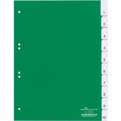 Blanko-Tabs langlebig 6221 10 Tabs 6 Löcher grün