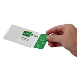 Visitenkarten langlebig 92x61mm transparent 100 Stück