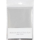 Creativ Company Reflektorfolie zum Aufbügeln, Größe 17x22 cm, 2 Bögen 1 Karton