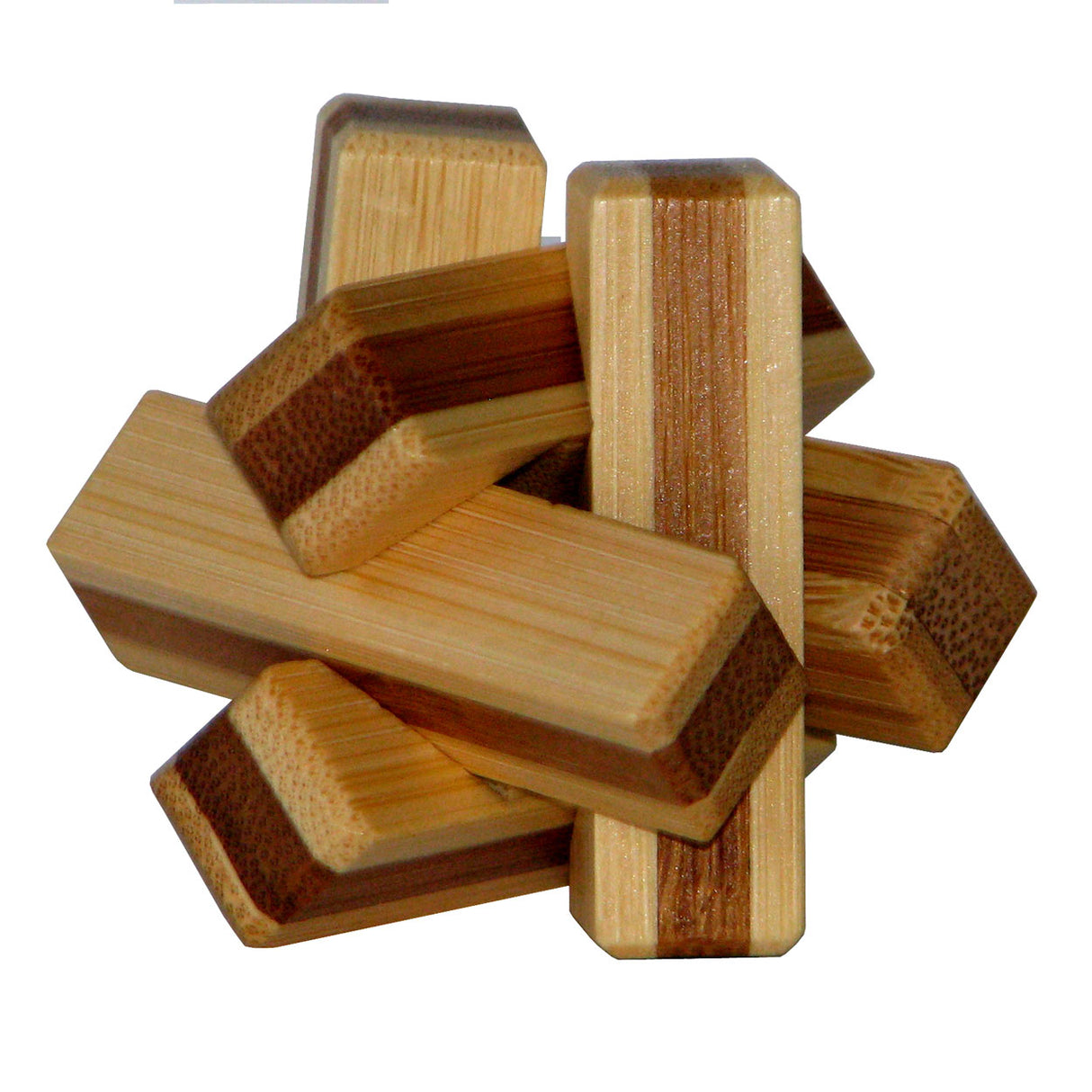 Eureka 3D-Bambus-Gehirnpuzzle Brennholz **
