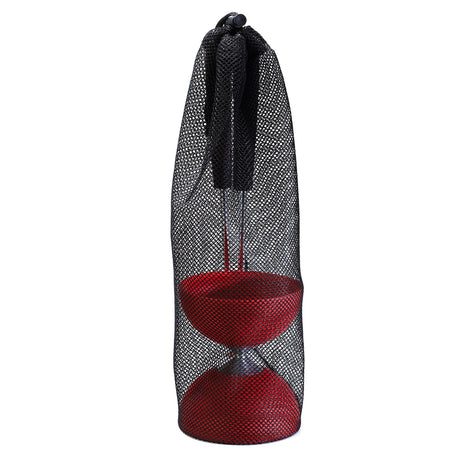 Eureka -Gummi -Diabolo mit Aluminiumstäbchen - rot