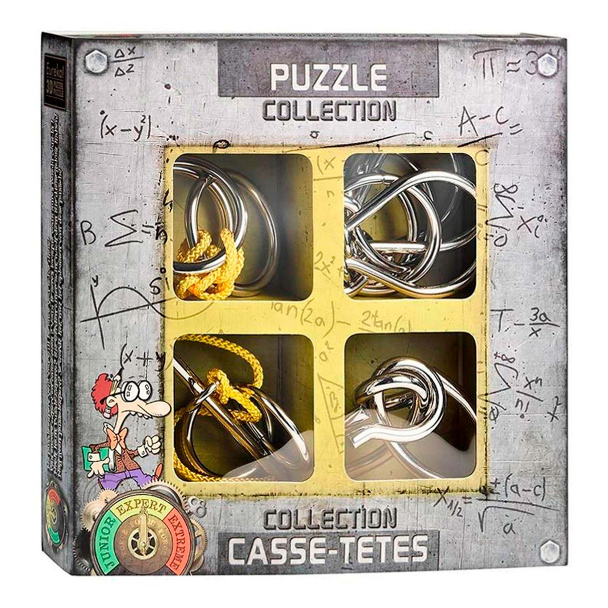 Eureka Metall-Gehirnpuzzles Expert, 4-tlg.