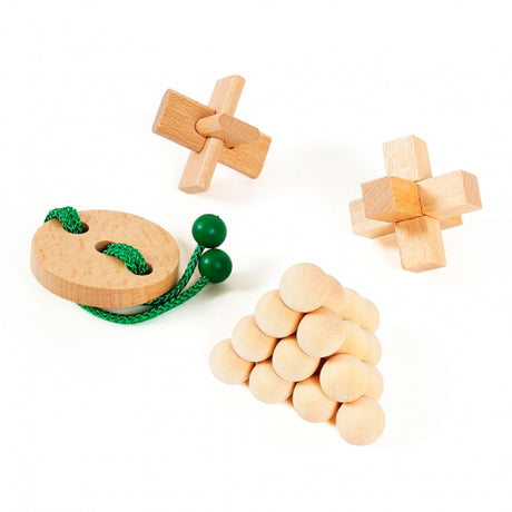 Eureka Holz-Gehirnpuzzles Junior, 4-tlg.