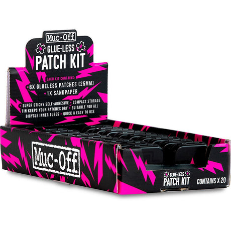 Muc-Off-Reparaturbox, leimlose Pannenreparaturflicken und Dose