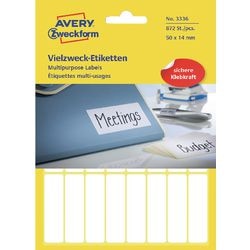 Avery Universaletiketten 3336 50x14mm weiß