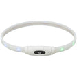 Trixie leuchtendes Hundehalsband USB Silikon wiederaufladbar mehrfarbig