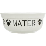 Trixie Hundewassernapf aus Keramik weiß schwarz