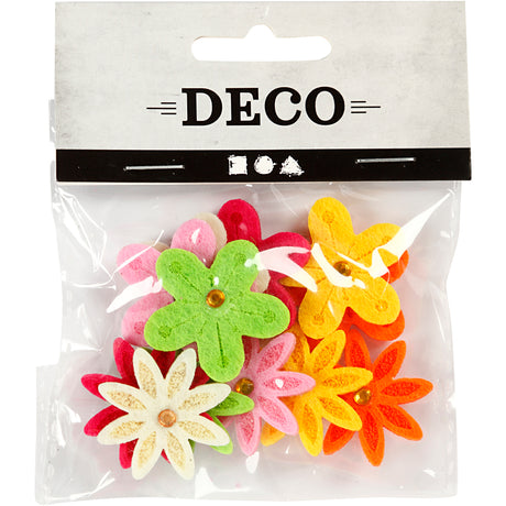 Kreativunternehmen https: www.cchobby.nl Felt-flowers-with-rhinestone-d-30-mm-thickness-2-5-mm-12-piece-1-box