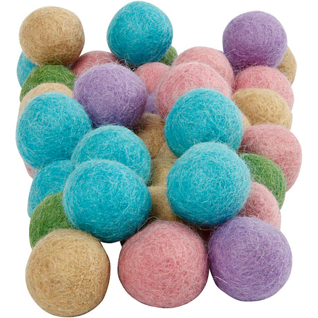 Kreativunternehmen https: www.cchobby.nl Wool-beads-d-20-mm-pastelcolors-64-piece-1-box