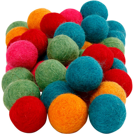Kreativunternehmen https: www.cchobby.nl Wool-beads-d-20-mm-strong-colors-64-piece-1-box
