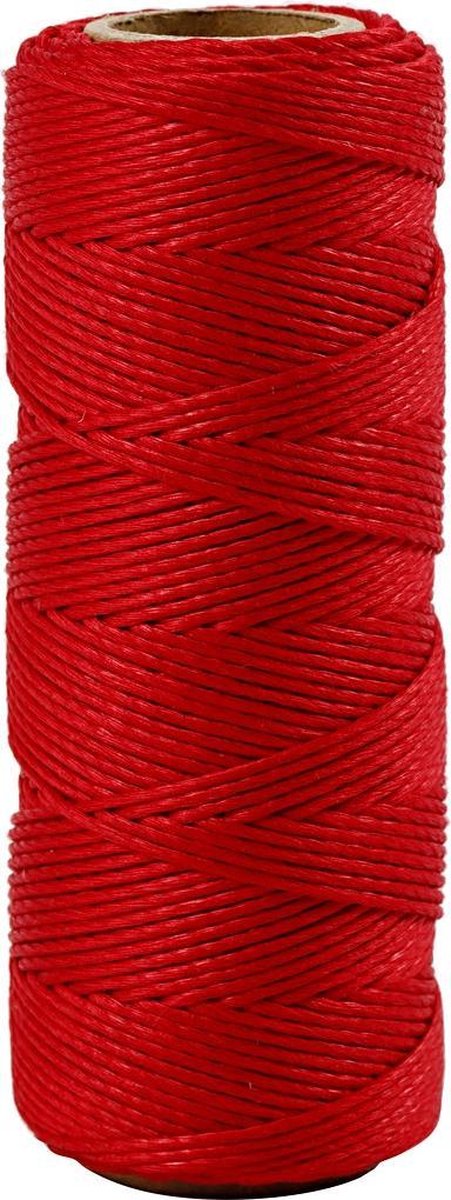Creativ Company Bambusschnur, Stärke 1 mm, rot, 65 m 1 Rolle