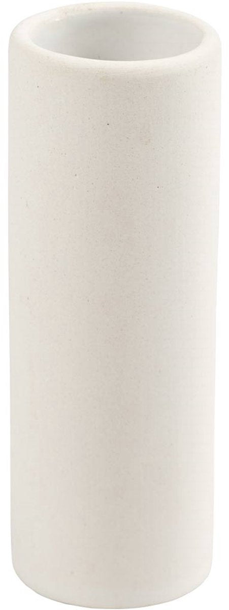 Creativ Company Vase, H: 11 cm, T 4 cm, weiß, 1 Stück