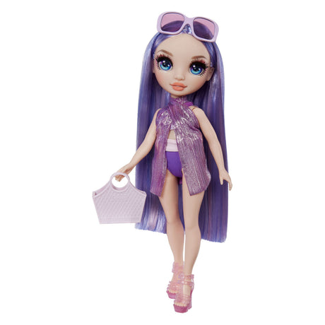 Regenbogen-Hochschwimmen-Modepuppe – 28 cm – violett (lila)