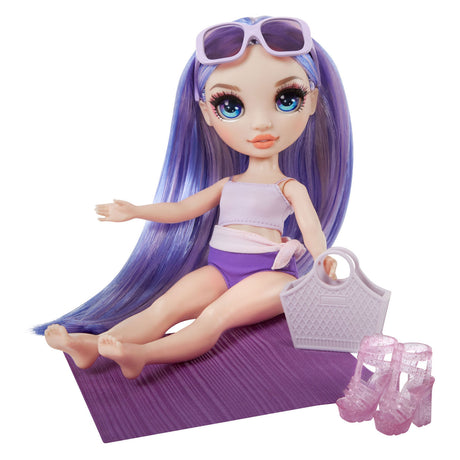 Regenbogen-Hochschwimmen-Modepuppe – 28 cm – violett (lila)