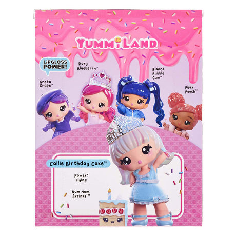 Mga Entertainment Yummiland Lipgloss-Puppe mit Haustier – Callie Geburtstagstorte