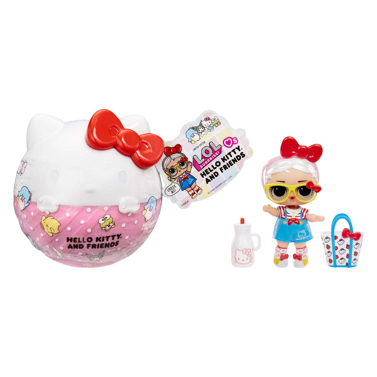 Lol. Surprise Loves Hello Kitty Friends Tots Hauptfiguren-Sortiment | 12 Stück