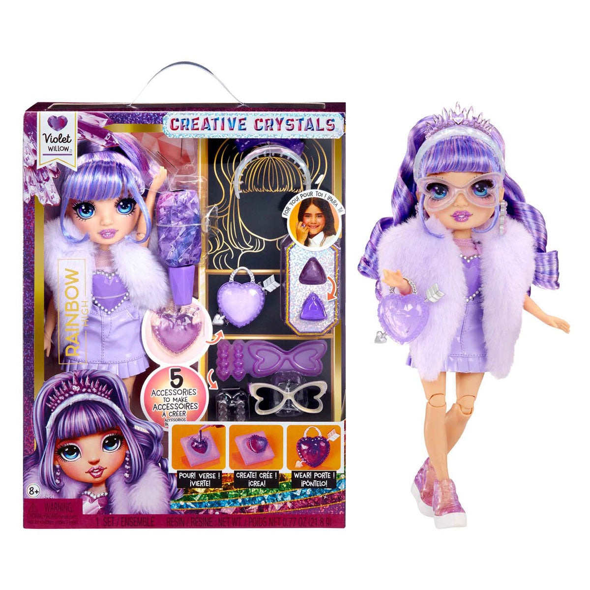 Mga Entertainment Rainbow High Crystal Fashion Modepuppe – Violett