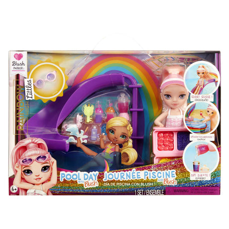 Rainbow High Puppe, kleiner Pooltag mit Rouge-Spielset