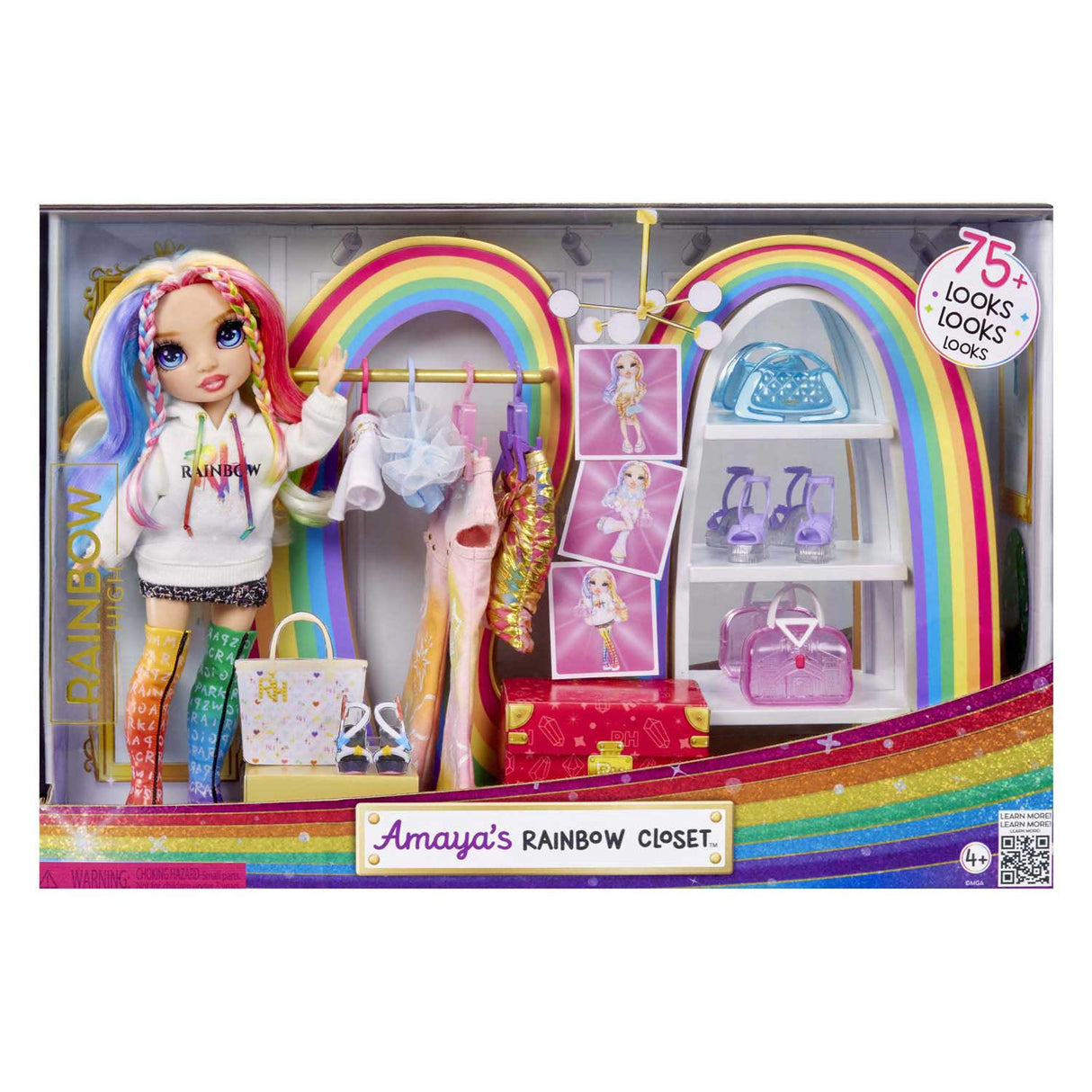 Mga Entertainment Rainbow High Amayas Regenbogen-Schrank-Spielset