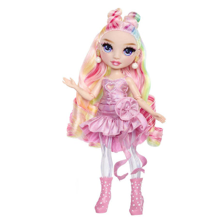 Rainbow High schimmert mit Schleim-Modepuppe – Bella (Rosa)