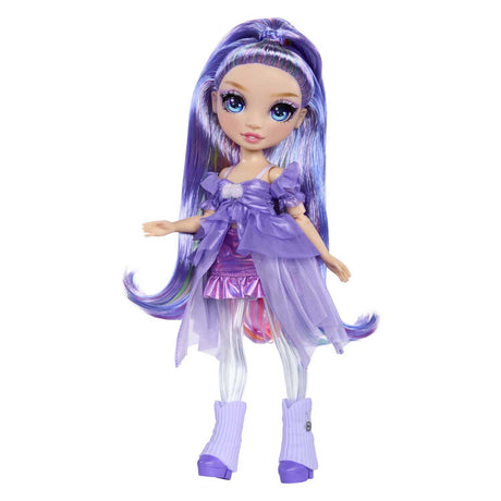 Rainbow High schimmert mit Schleim-Modepuppe – violett (lila)