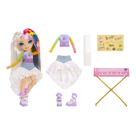 Regenbogen-High-Fashion-Puppe – Amaya