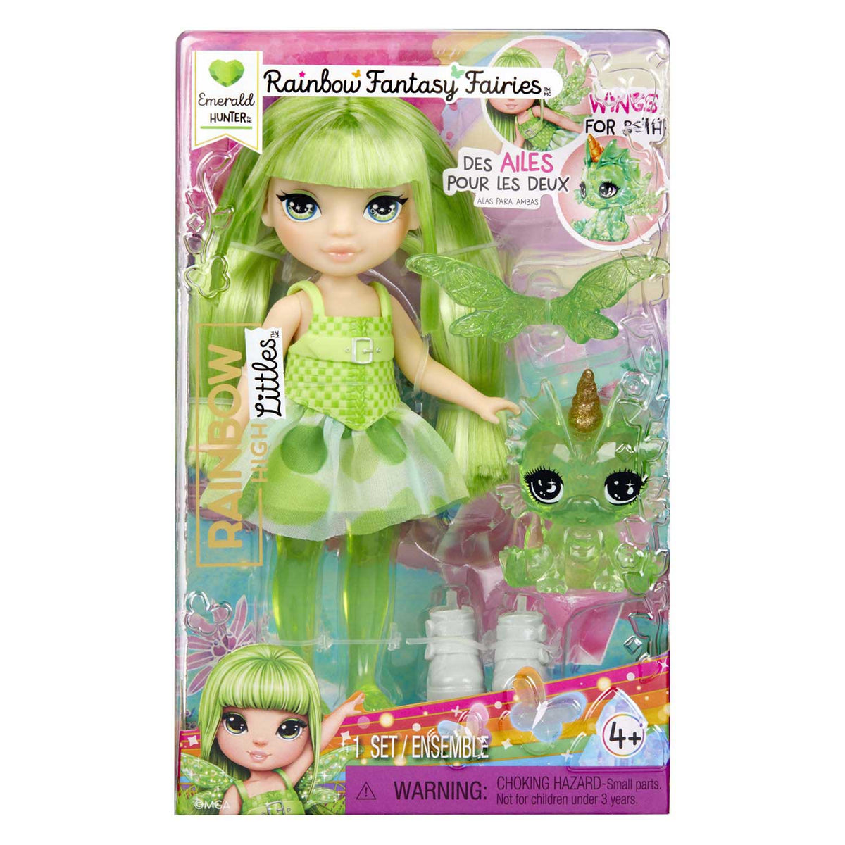 Rainbow High Littles Rainbow Fantasy Fairy Puppe Smaragd (grün)