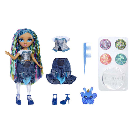 Mga Entertainment Rainbow High-Fashion-Puppe mit Schleim – Skyler