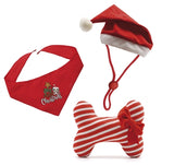 Croci Weihnachten, mein erstes Weihnachts-Hundeset, Mütze, Bandana, Knochen