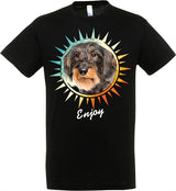 T-Shirt Dackel schwarz