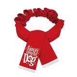Plenty Gifts Weihnachtsschal Weihnachtsmanns Lieblingshund rot