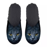 Slipper schwarze Katze schwarz