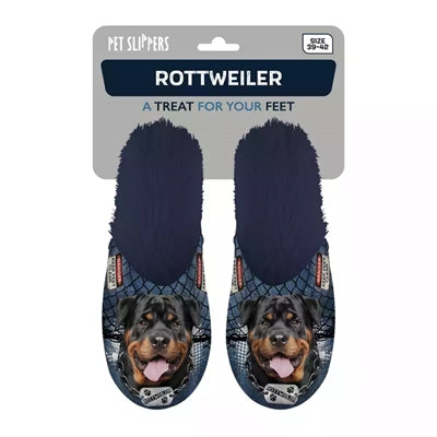 Rottweiler-Hausschuh dunkelblau
