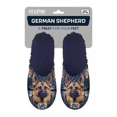 Slipper Deutscher Schäferhund dunkelblau