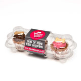 The Barking Bakery Mini Iced Woofins, Vanille- und Johannisbrot-Trio, sortiert
