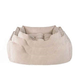 Rosewood 40 Winks Hundebett, Kordel, gerippter Stoff, Beige